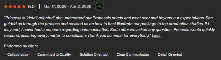 Client review 6 of 6
